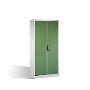 Kovová skříň pro vysoké zatížení 700 kg, 110 kg/polici 93x50x195 cm, zelené dveře